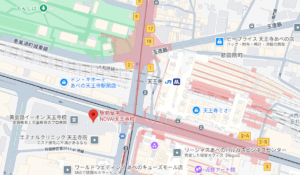 【天王寺の英語に強い塾④】駅前留学NOVA 天王寺校のアクセス