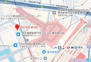 四谷学院横浜校地図